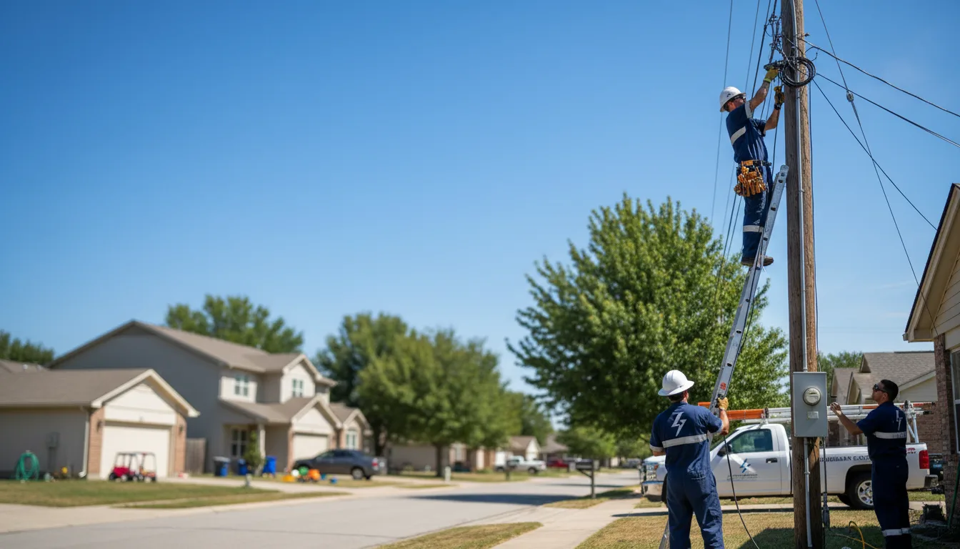 Residential electrician providing installation services in Goldthwaite, TX